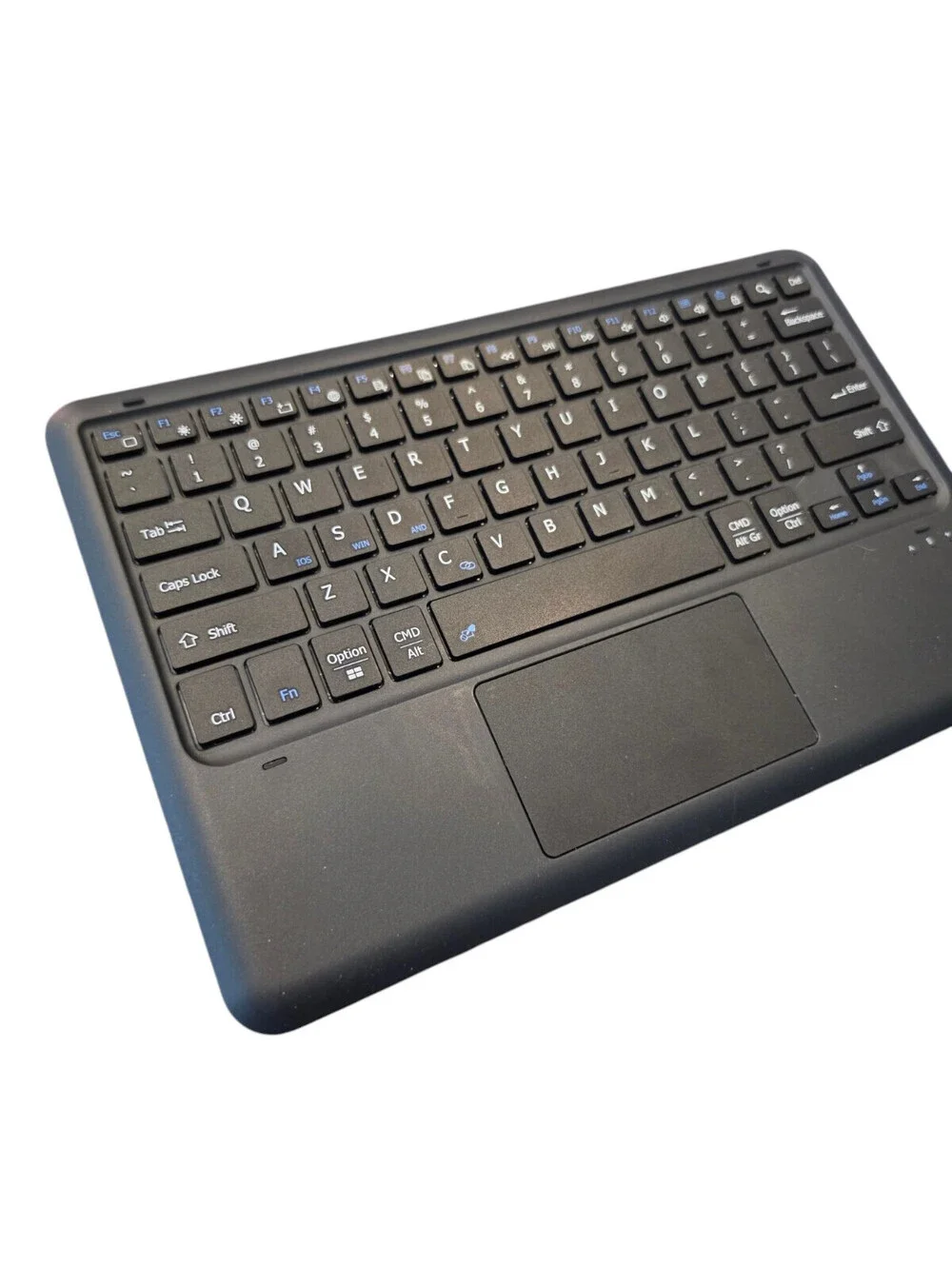 Slim black wireless Bluetooth mini keyboard
